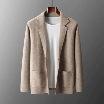 Cardigan En Maille Unie À Manches Longues Pour Femme | Hiver