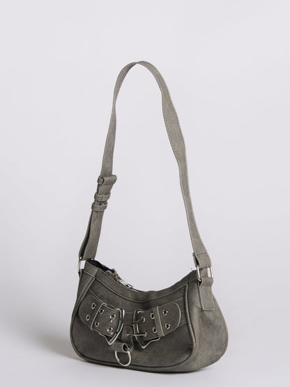 Sac à bandoulière élégant avec fermeture éclair et design vintage - PanierRoyale