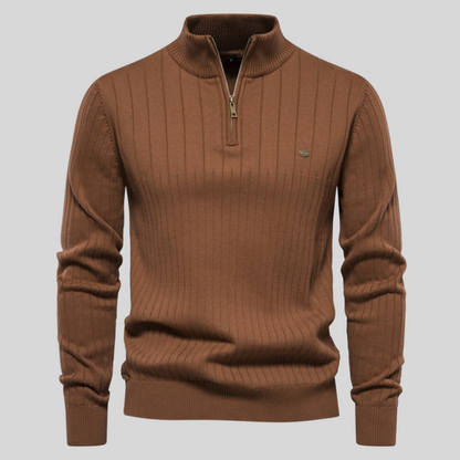 Pull à Manches Longues pour Homme avec Fermeture Éclair