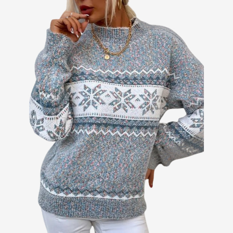 Pull Femme Slim Imprimé Élégant