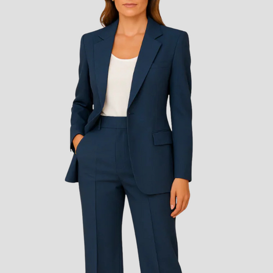 Costume Féminin Tailleur Long avec Pantalon - BerlinGlamour