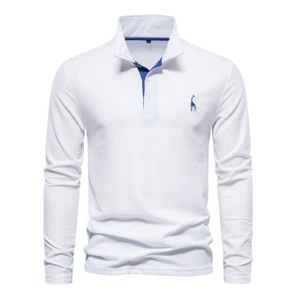 Polo Homme Manche Longue Classique et Confortable