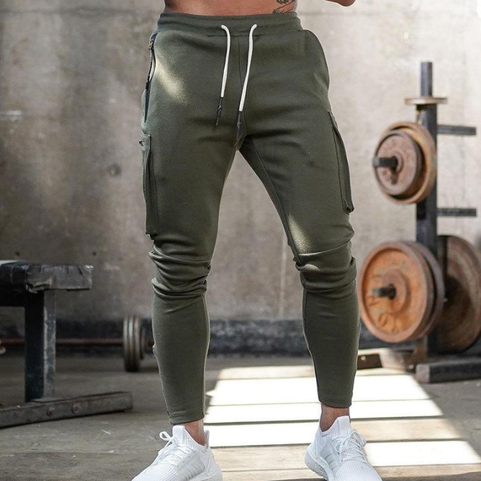 Pantalon Jogging Élastique Confort avec Poches