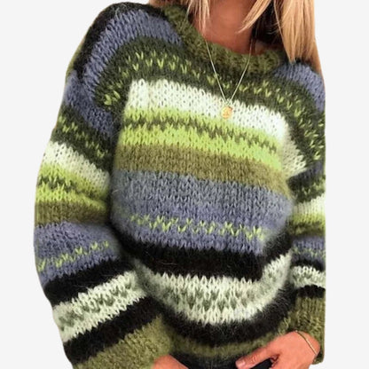 Pull En Maille Coloré et Confortable pour Femme