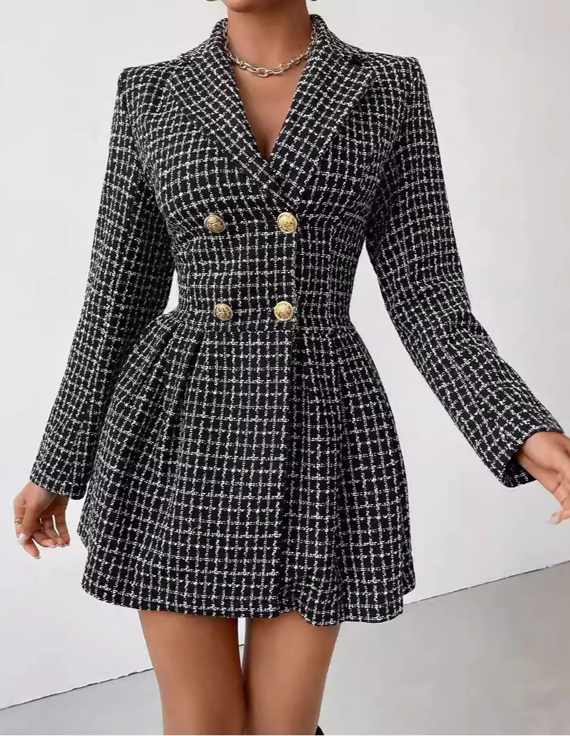Veste Femme Chic Col en V pour Travail ou Soirée