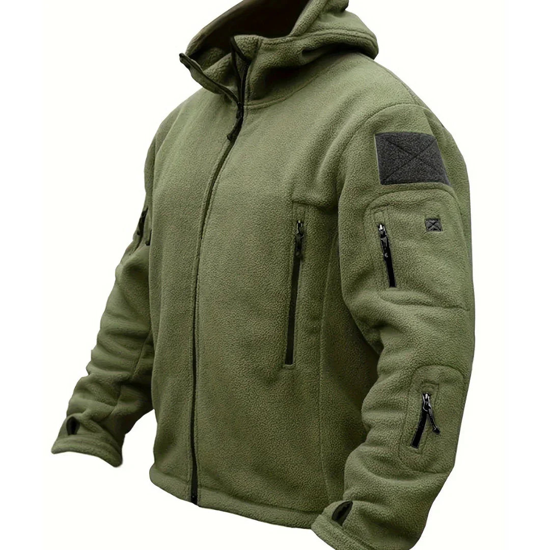 Veste Homme Hivernale Réversible avec Capuche et Éclair