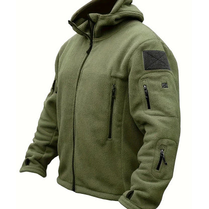 Veste Homme Hivernale Réversible avec Capuche et Éclair