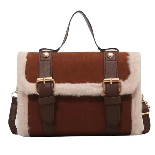 Sac Épaule Femme avec Fermeture Éclair et Bretelle Réglable - PanierRoyale