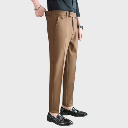 Pantalon Homme Slim Fit Noir Élégant