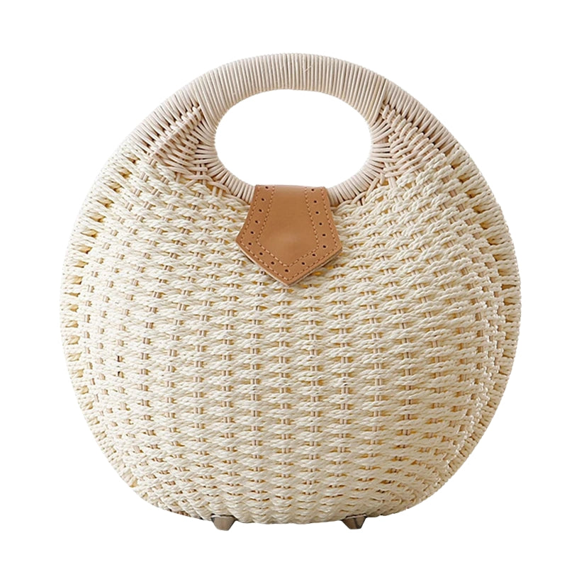 Sac à Main Féminin Chic en Cuir avec Poignée - PanierRoyale