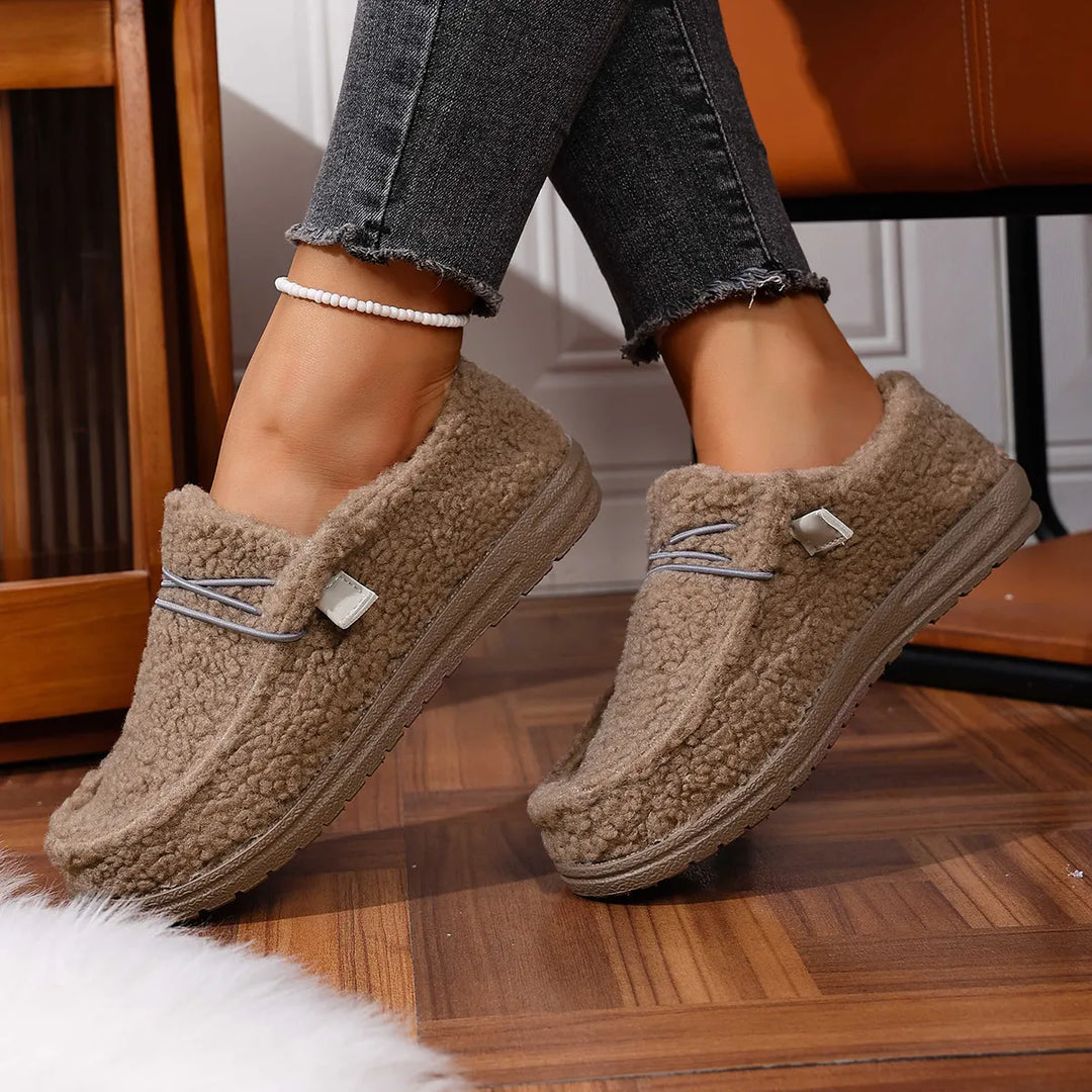 Chaussons Doux Confort Hiver Coupe Ample - vue 8