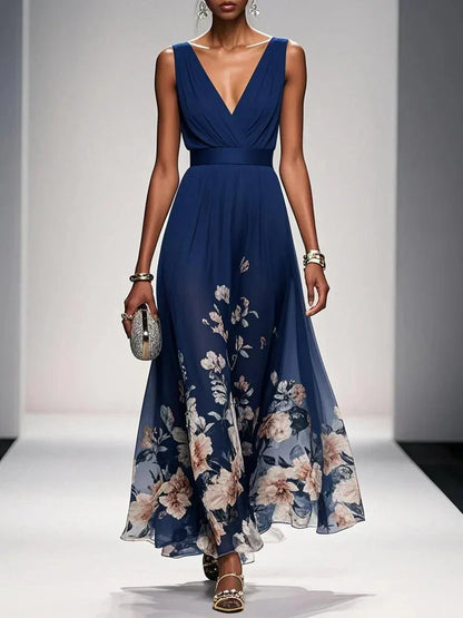 Robe Fleurs Été pour Mariage Féminine