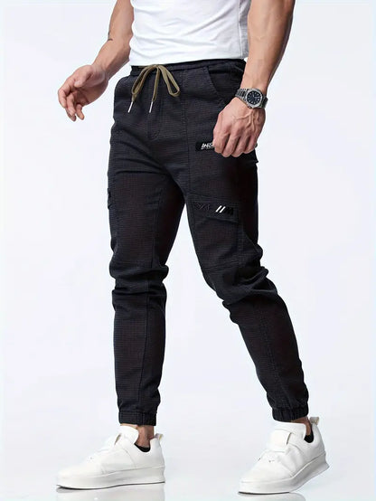 Pantalon Jogger Homme Élastique à Cordons
