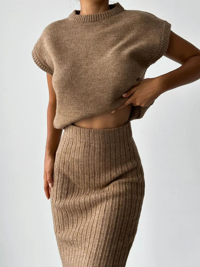 Pull Femme Blanc en Maille à Manches Courtes - PanierRoyale