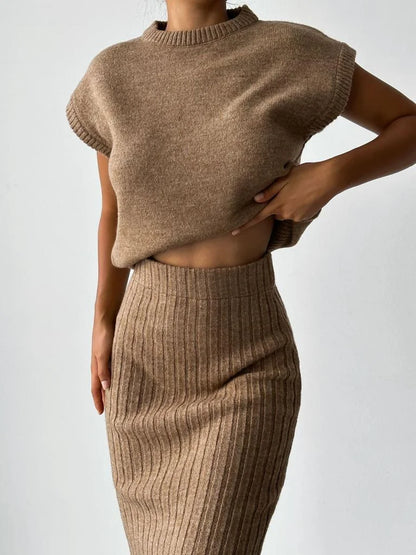 Pull Femme Blanc en Maille à Manches Courtes - PanierRoyale
