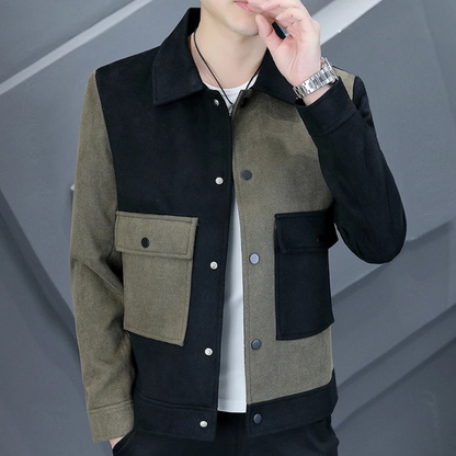 FRED - Veste Élégant à Couleurs Contrastées Pour Hommes