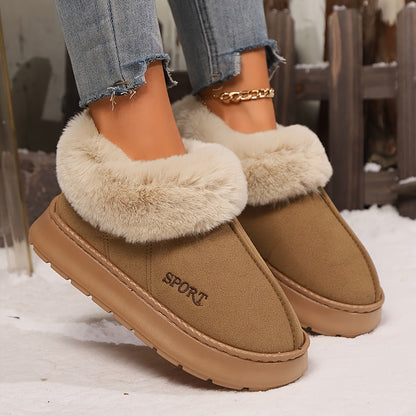 Chaussons Femme Peluche Chauds et Confortables