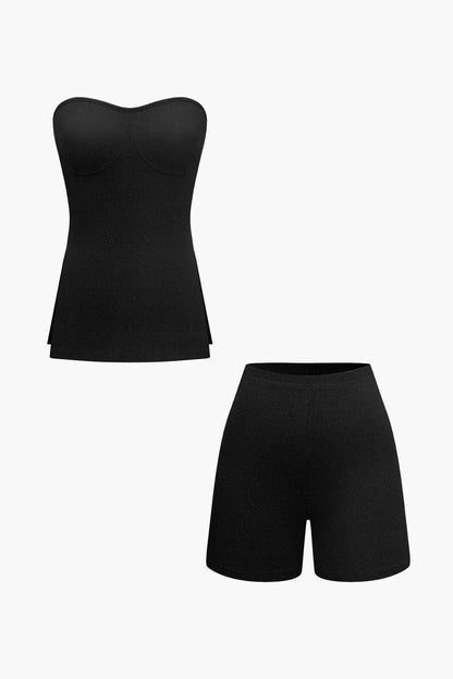 Ensemble Bustier et Shorts Élégant Féminin