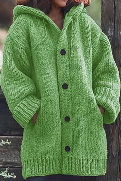 Gilet Femme Long Capuche Doux et Confortable