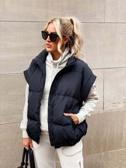 Gilet sans manches femme matelassé chaud hiver