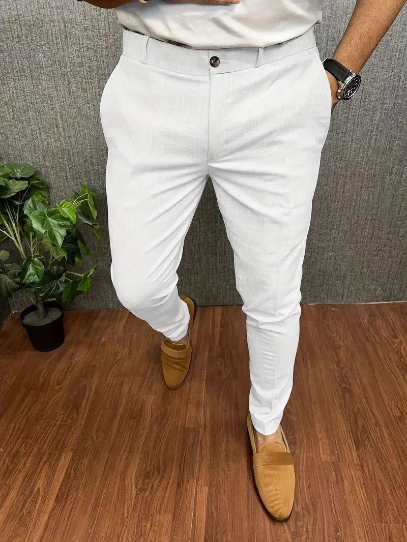 Pantalon Homme Élégant Noir Moderne