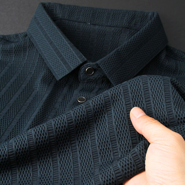 Chemise Polo en Soie pour Homme de Luxe