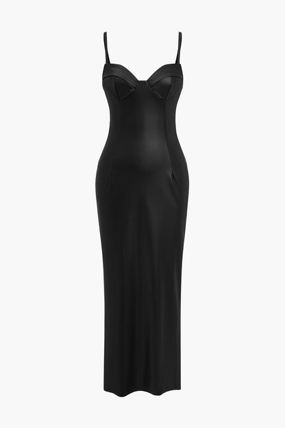 Robe en Cuir Longue Élégante et Séxy