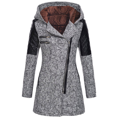 Manteau Été ? Non, c'est un manteau hiver, on garde hiver : Manteau Hiver Élégant avec Capuchon