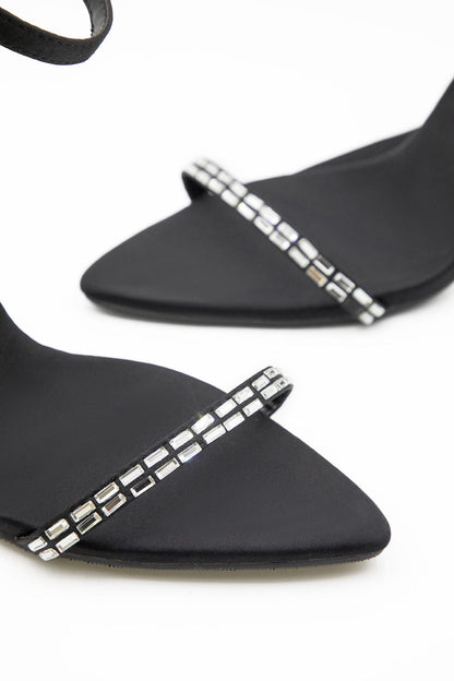 Chaussures Talons Hauts avec Cristaux Brillants
