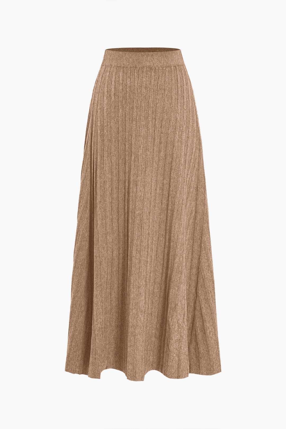 Robe Mi-Longue Élastique Plissée Féminine
