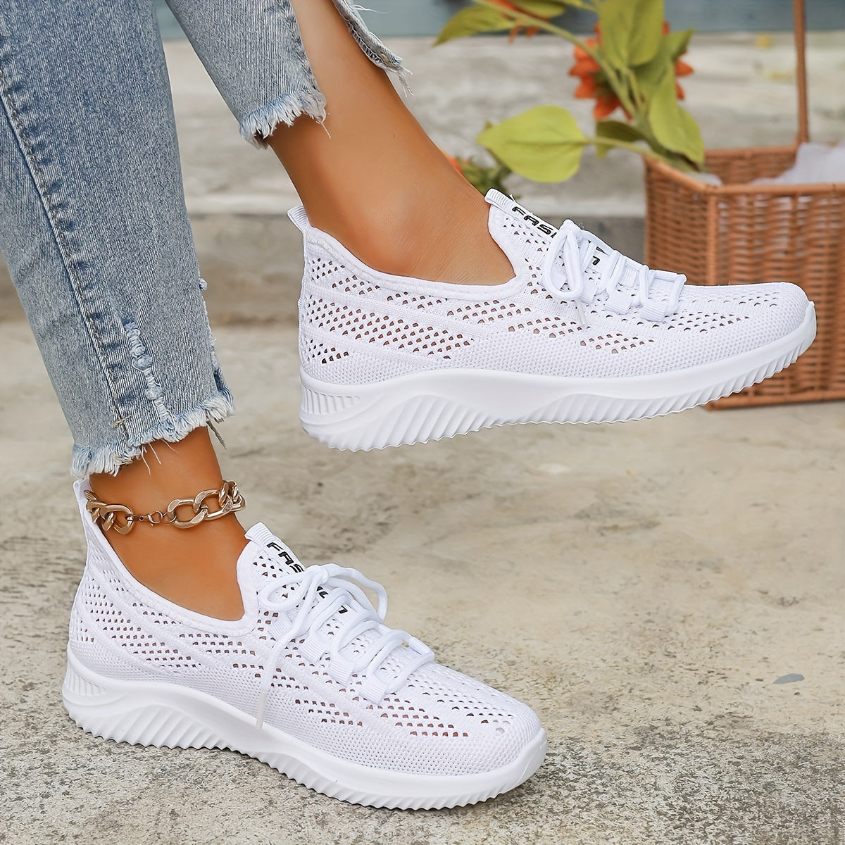 Baskets Femme Respirantes Semelle Amortissante Légère