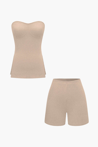 Ensemble Bustier et Shorts Élégant Féminin