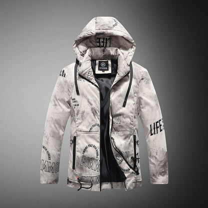 Veste Hiver Homme Capuche avec Poches Réversibles - PanierRoyale