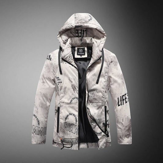 Veste Hiver Capuche avec Poches Réversibles