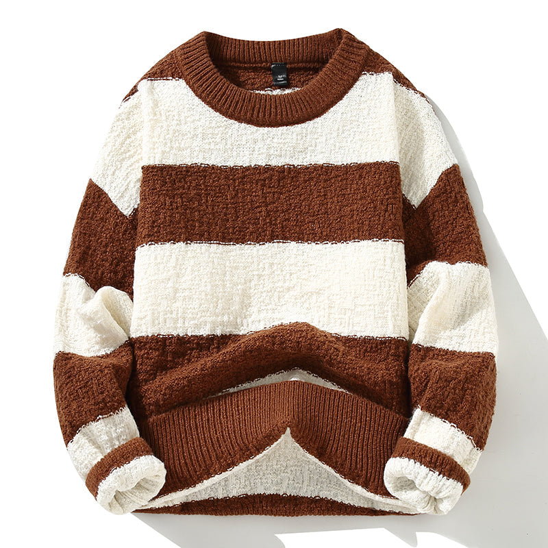 Pull Rayé Décontracté Unisexe - PanierRoyale