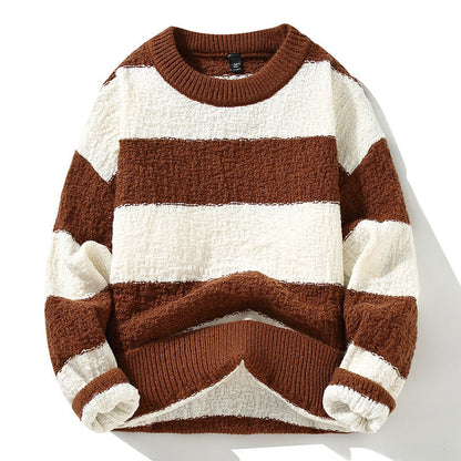 Pull Rayé Décontracté Unisexe - PanierRoyale