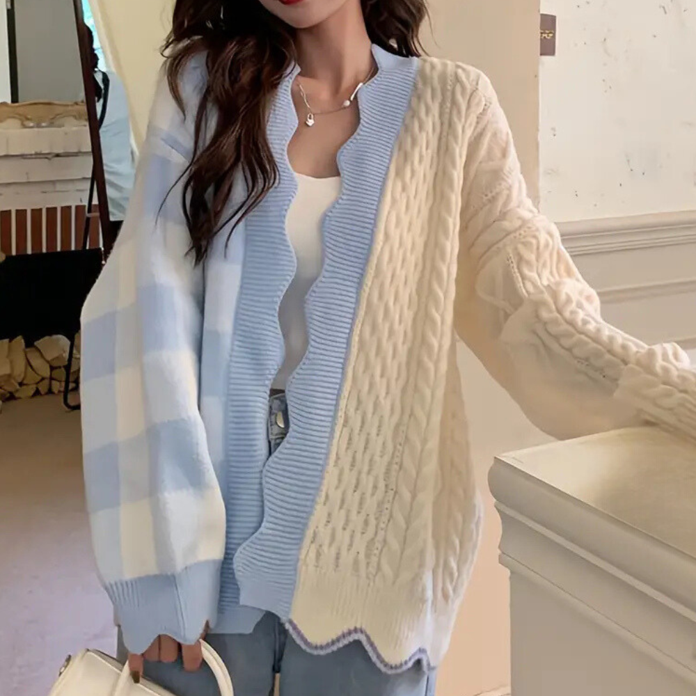 Cardigan Femmes Tricoté Doux et Élégant - PanierRoyale
