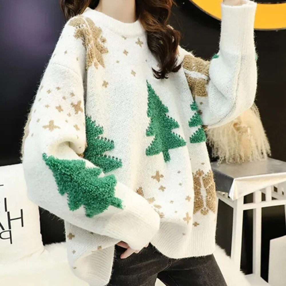 ANGELIE - Pull de Noël Tendance pour Femmes