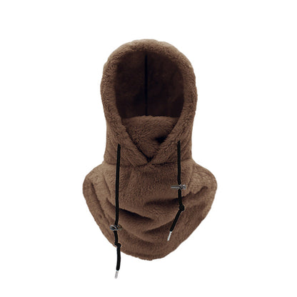 Cagoule Polaire Réglable Chaud Beige