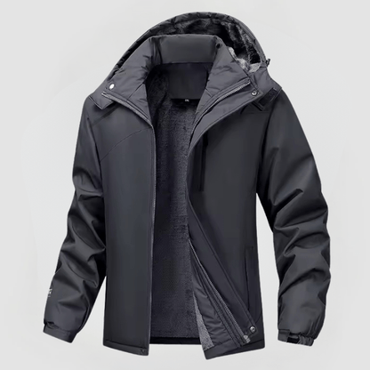 Parka Hiver Homme à Capuche et Fermeture Éclair