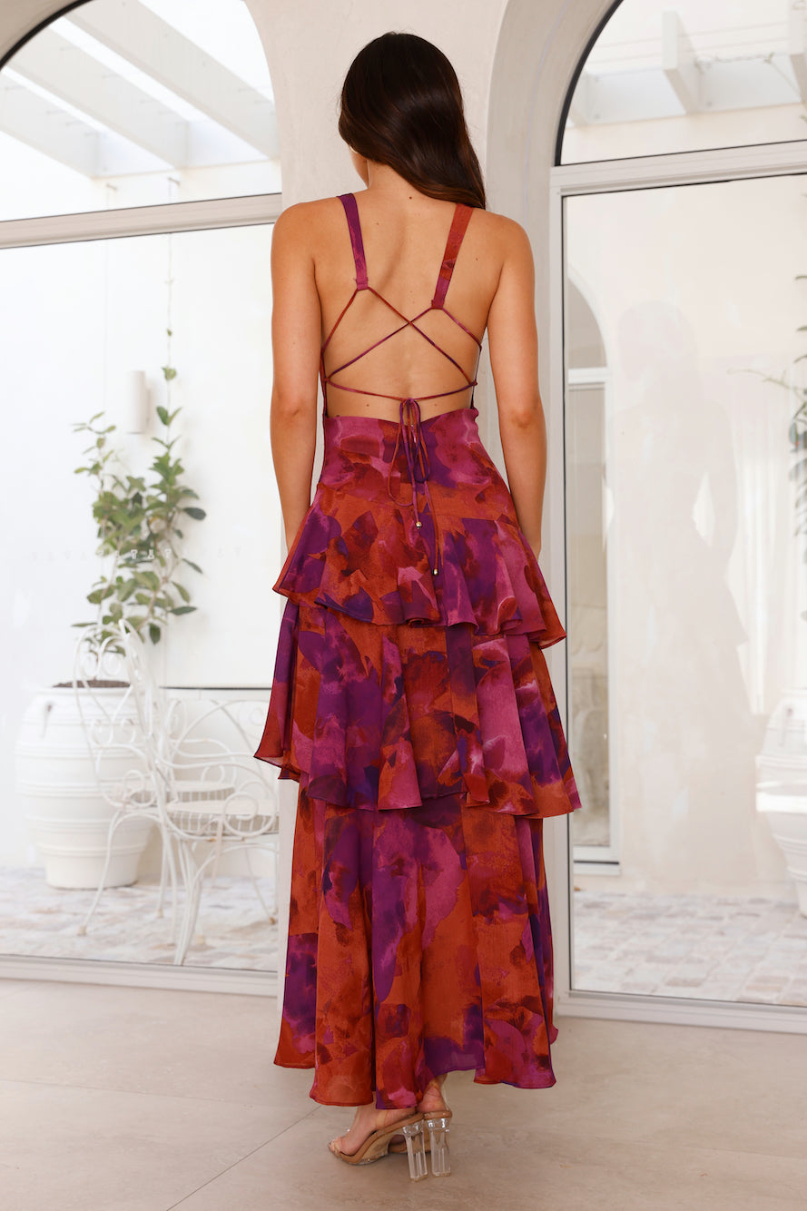 Robe Longue Fleurs Élégante pour Femme