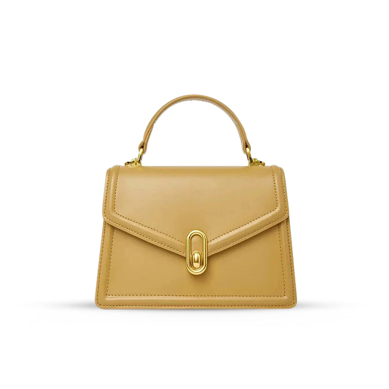 Sac à Main Femme Structuré avec Poignée et Fermeture Or - BerlinGlamour