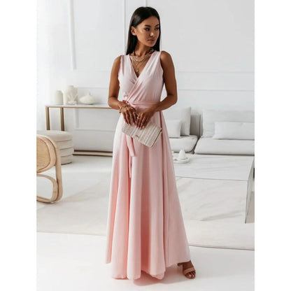Robe Femme Col V Élégante et Chic