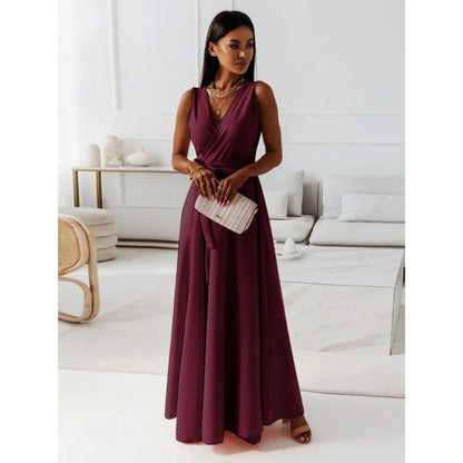 Robe Femme Col V Élégante et Chic
