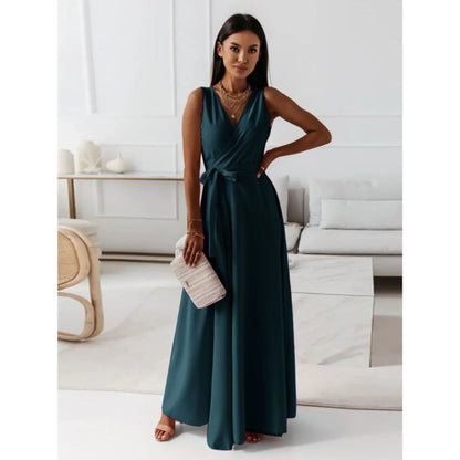 Robe Femme Col V Élégante et Chic