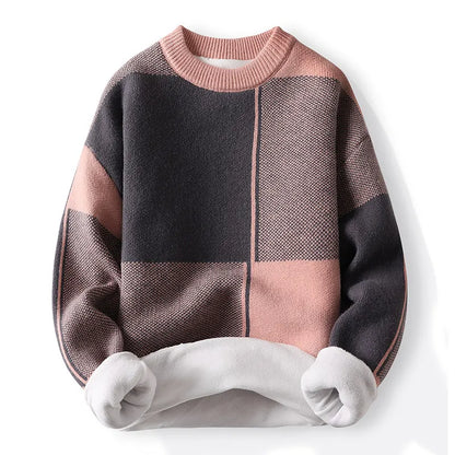 Pull Homme Color Block Col Rond pour Printemps