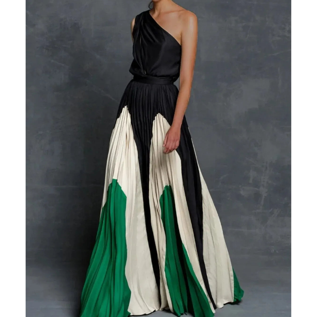 Robe Femme Élégante Asymétrique Longue