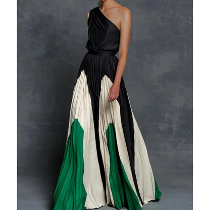 Robe Femme Élégante Asymétrique Longue