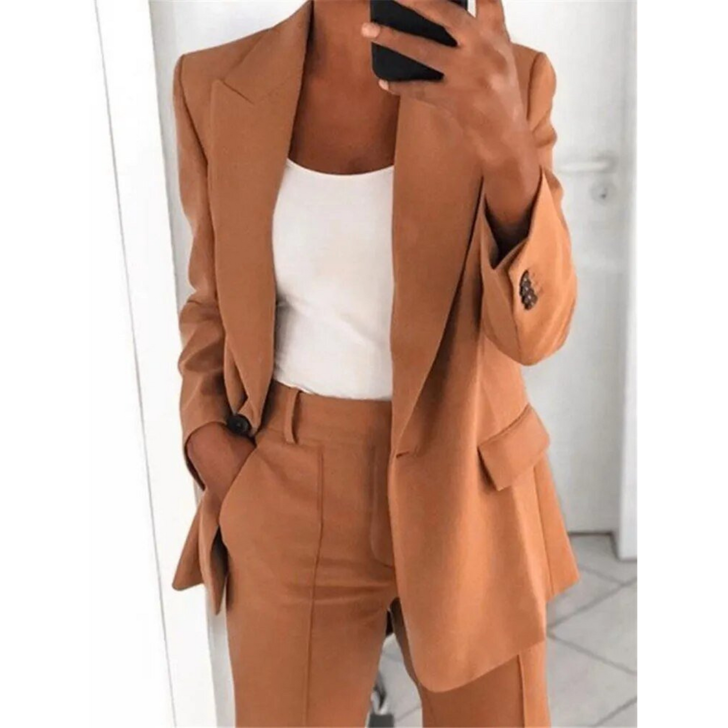 Costume Femme Élégant Tailleur Slim