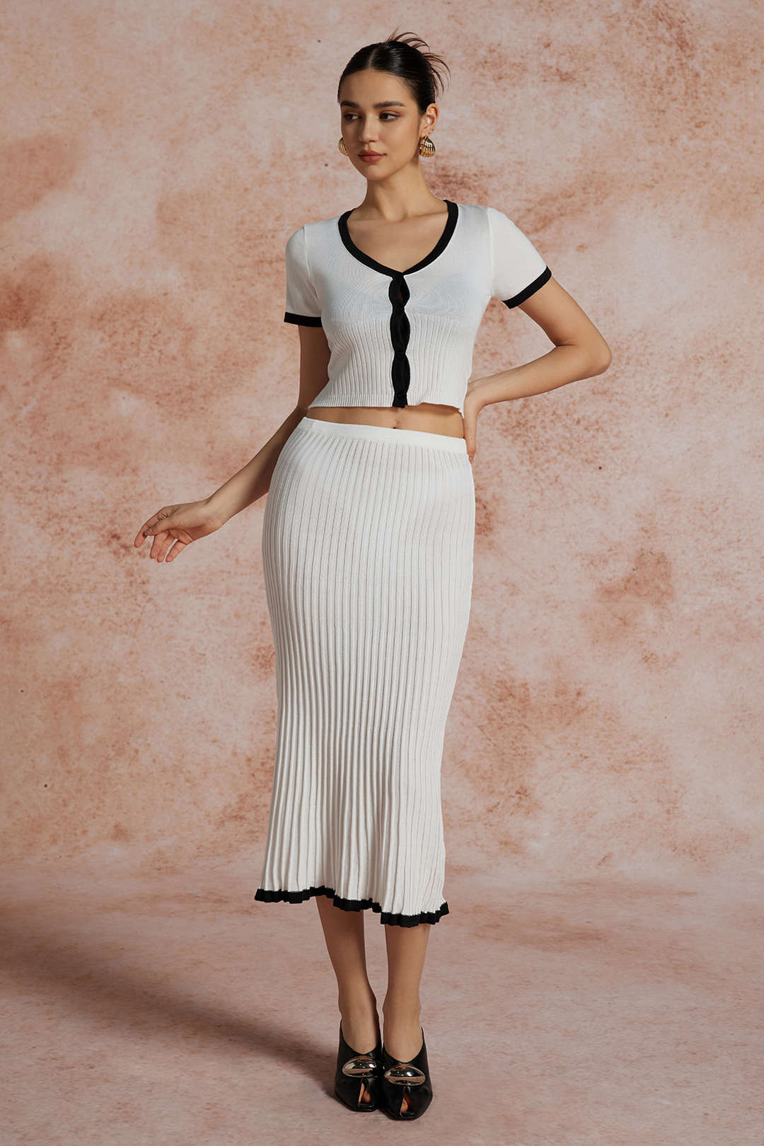 Ensemble Femme Tricoté 2 Pièces Décontracté